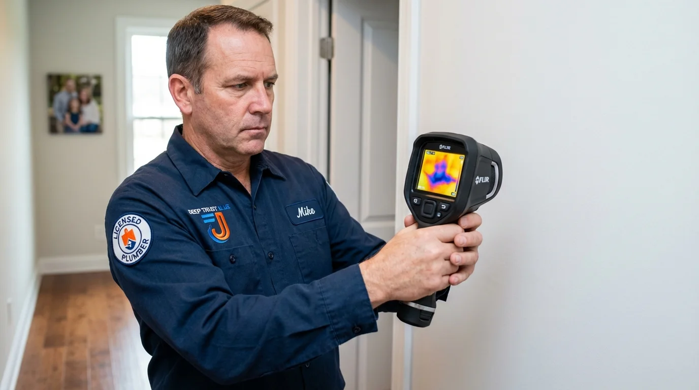 Thermal imaging leak detection by Johns Plumbing LLC in Warden
